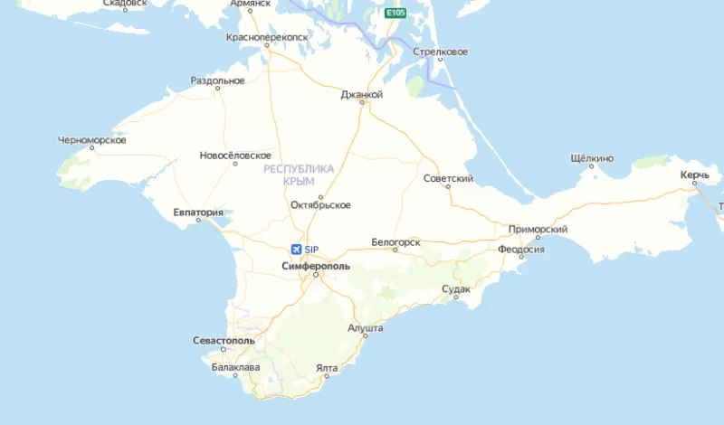 Зоны покрытия на карте Крыма в Алматы 